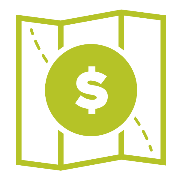 Finance map icon